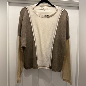 Vintage Havana Patchwork Top Shirt Small new